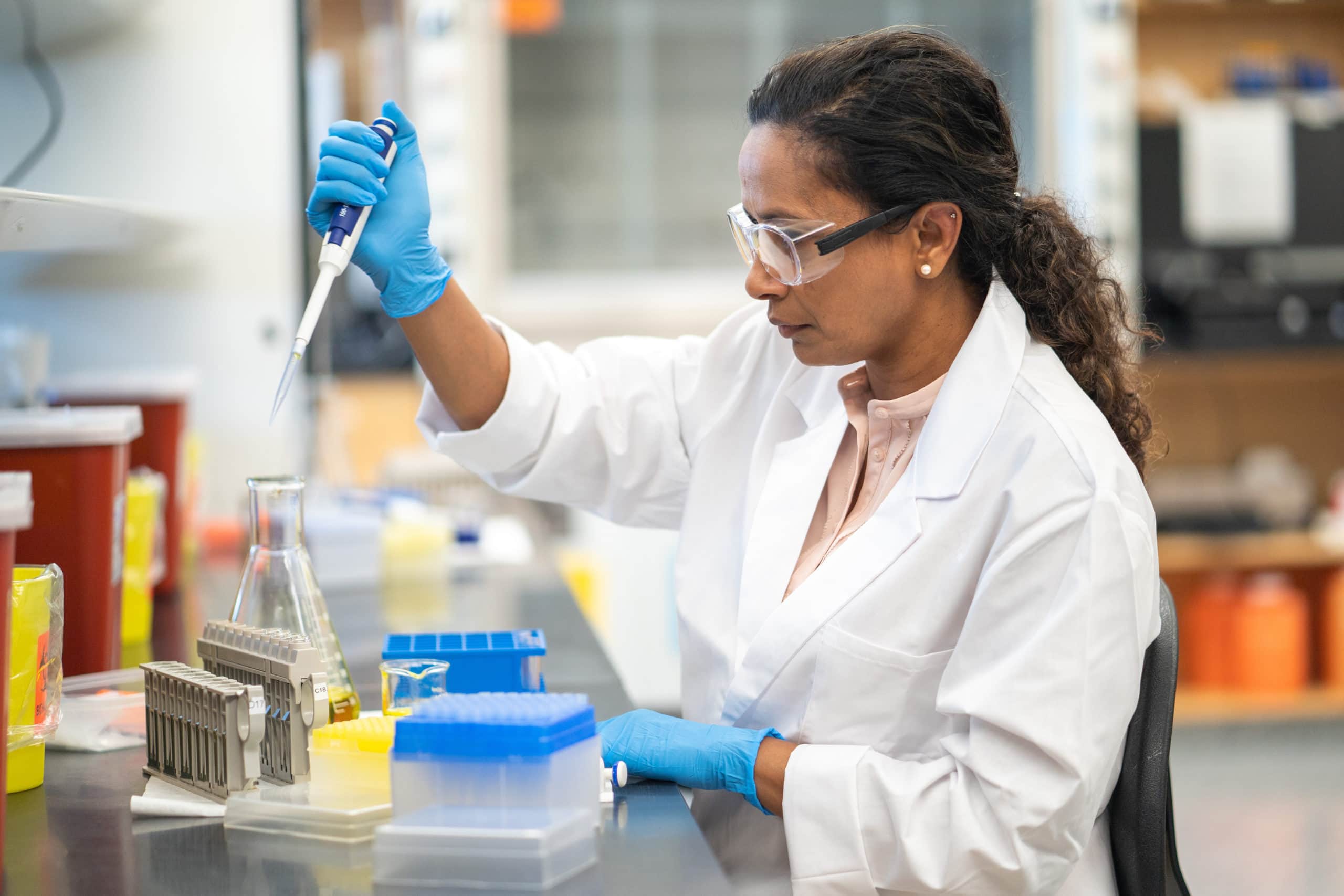 African american women lab tech
